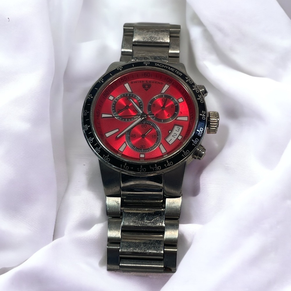 Swiss Legend Endurance Red/Steel Ø45 mm